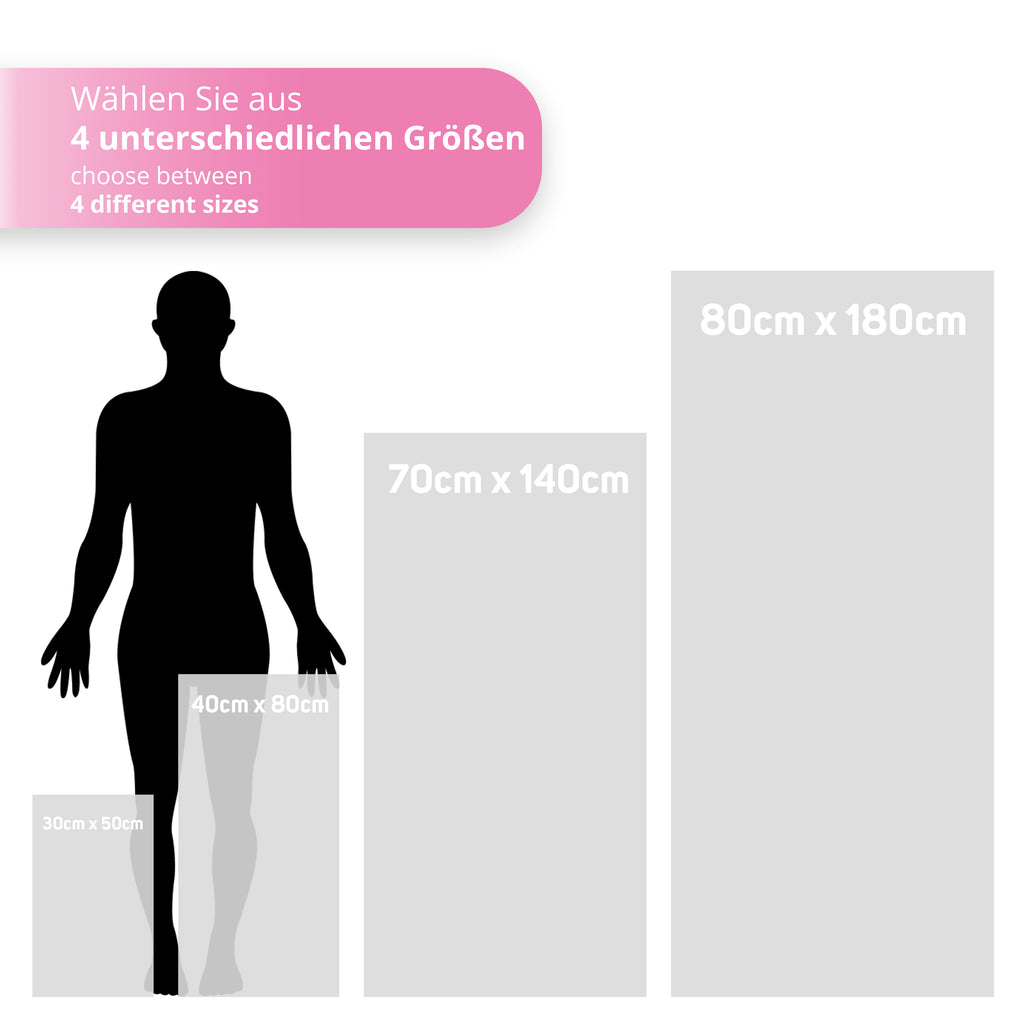 Mikrofaser Handtuch Pink 80x180 cm inkl. Meshbag