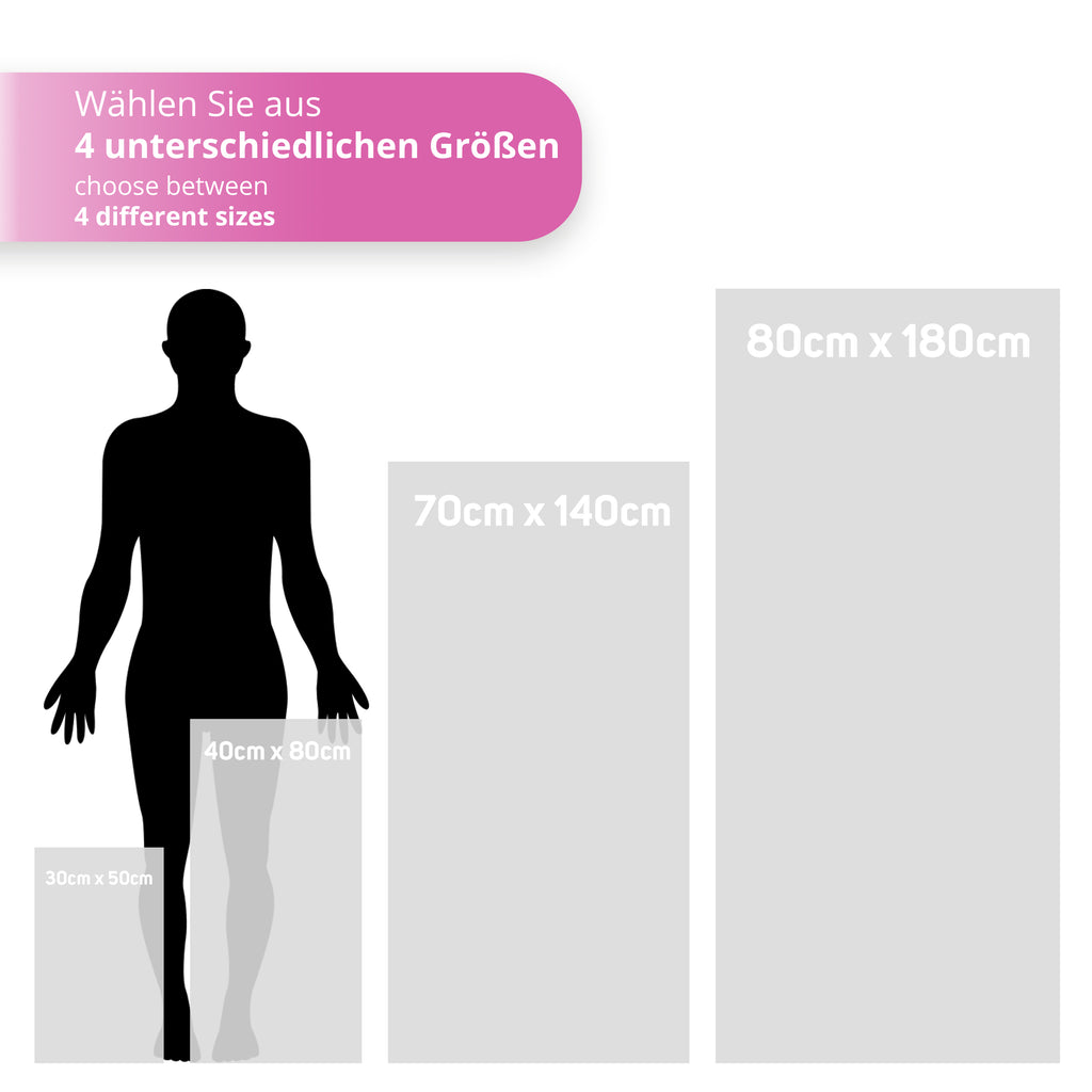 Mikrofaser Handtuch Fuchsia 40x80 cm inkl. Meshbag