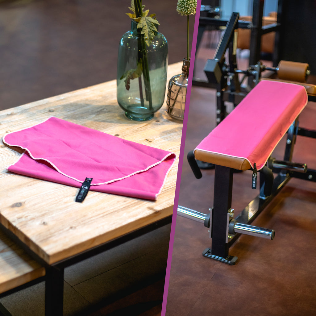 Mikrofaser Handtuch Pink 80x180 cm inkl. Meshbag