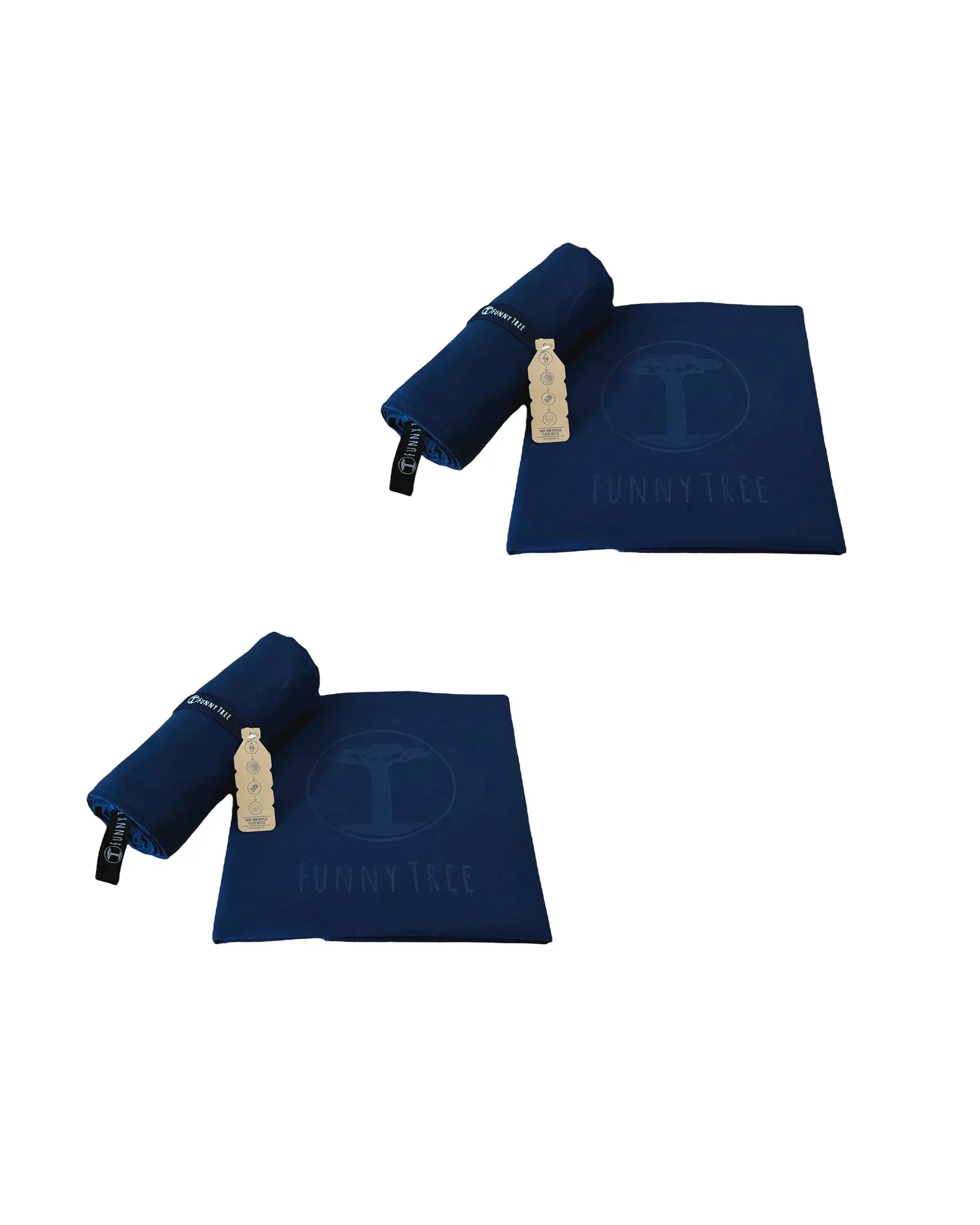 Nachtblau Doppelpack 40x80cm