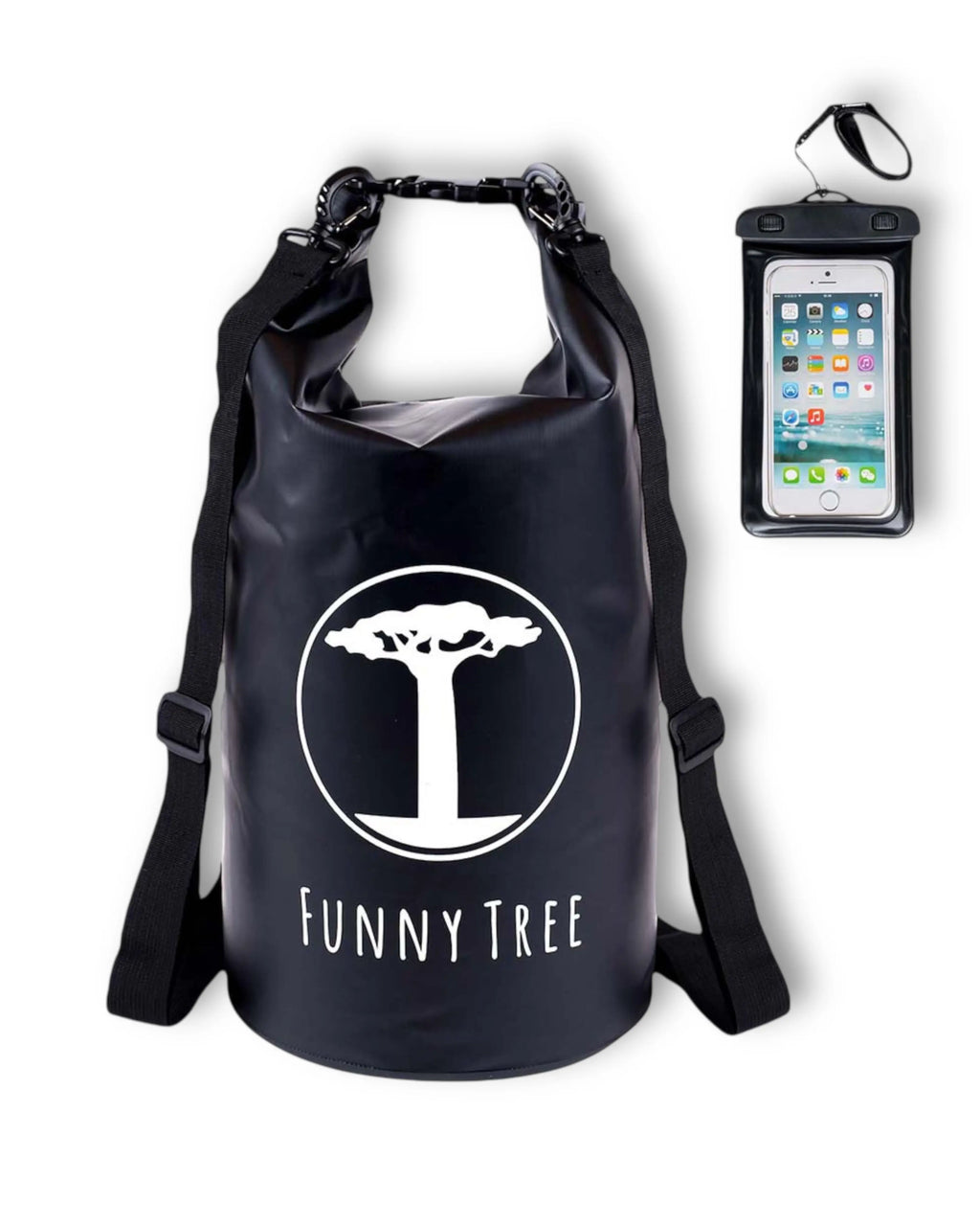 Drybag Trockentasche – Wasserdichter Packsack | Schwarz