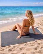 EcoGreen Mikrofaser Handtuch Dunkelgrau – für Sport, Strand & Reisen