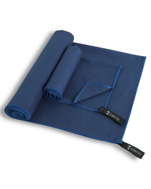 Nachhaltiges EcoGreen Mikrofaserhandtuch | Nachtblau