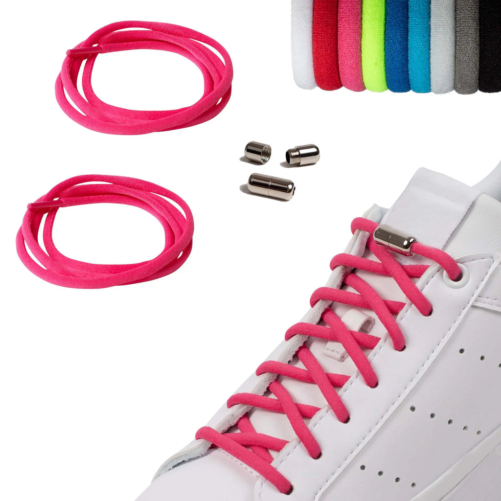 Elastische Schnürsenkel Pure Pink – elastische Schuhbänder ohne Binden