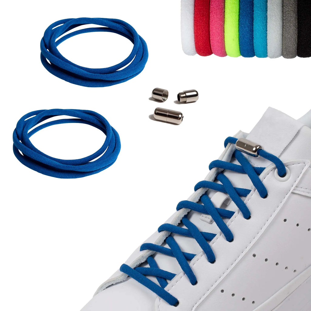 Elastische Schnürsenkel Pure Royalblau – flexible Schnürsenkel für Sneaker