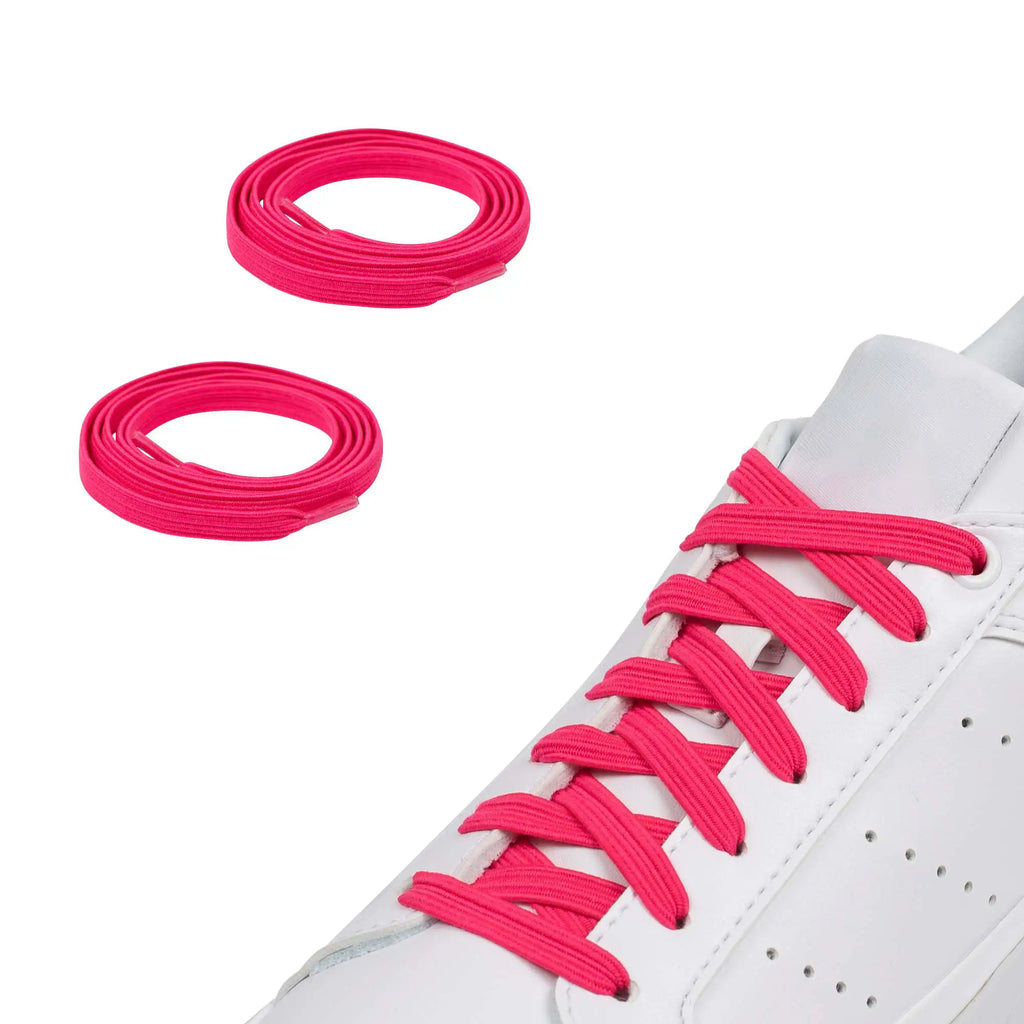 Elastische Schnürsenkel Casual Pink – bequeme Schnürsenkel ohne Binden