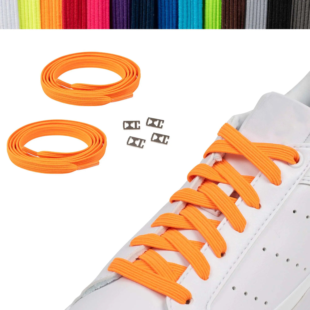 Elastische Schnürsenkel Casual Orange
