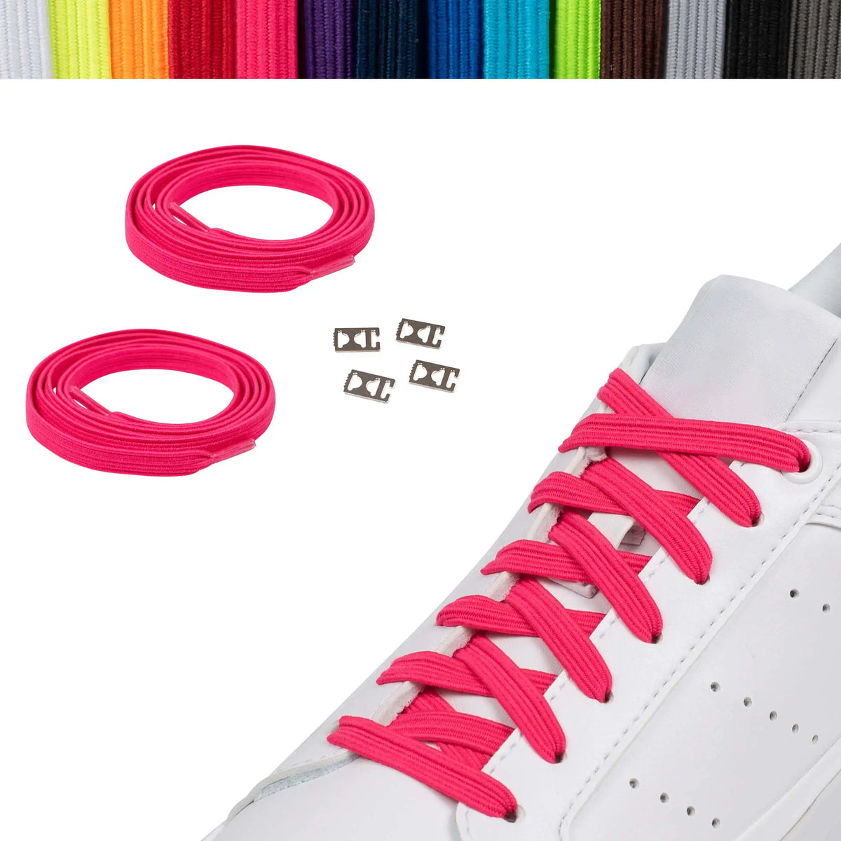 Elastische Schnürsenkel Casual Pink