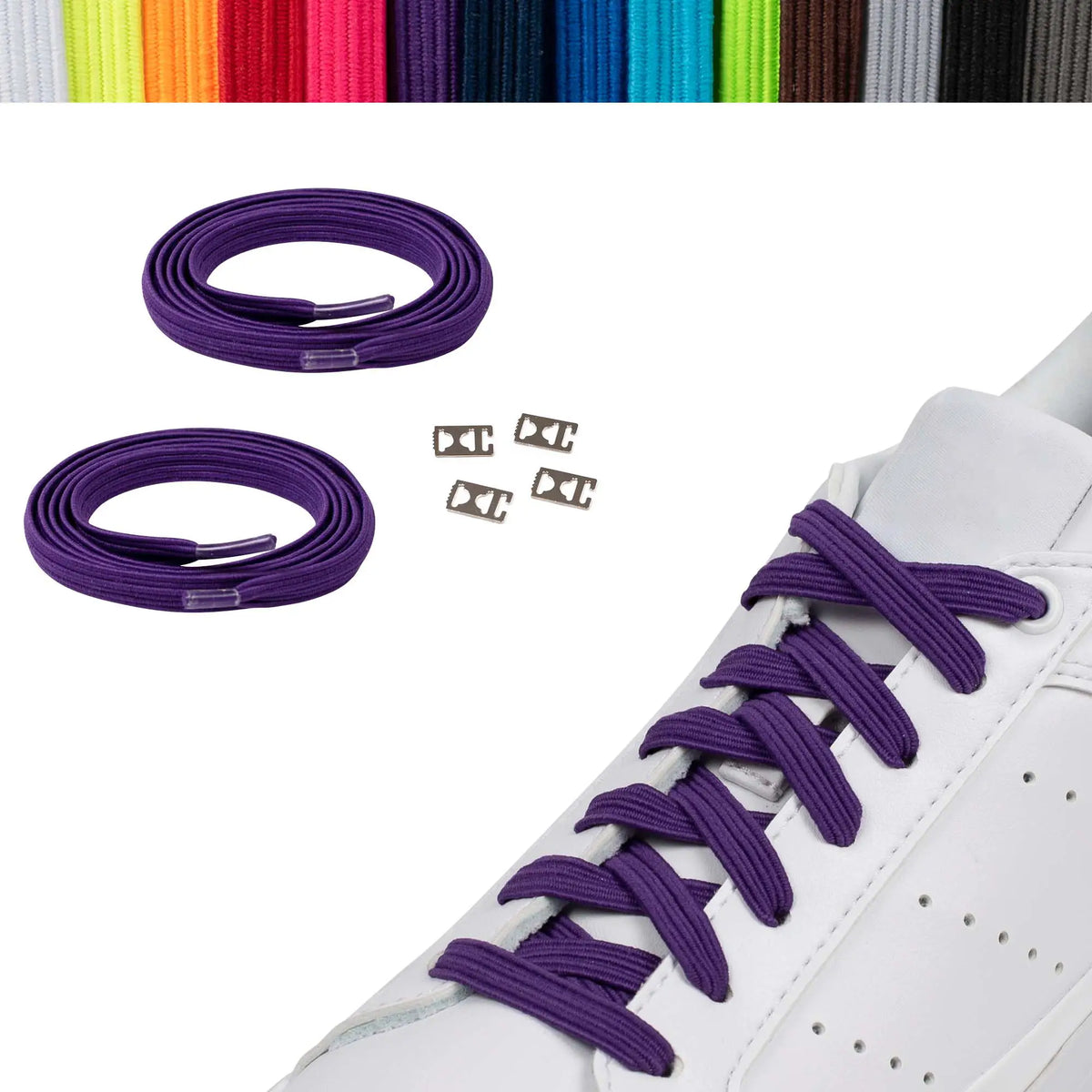 Elastische Schnürsenkel Casual Lila