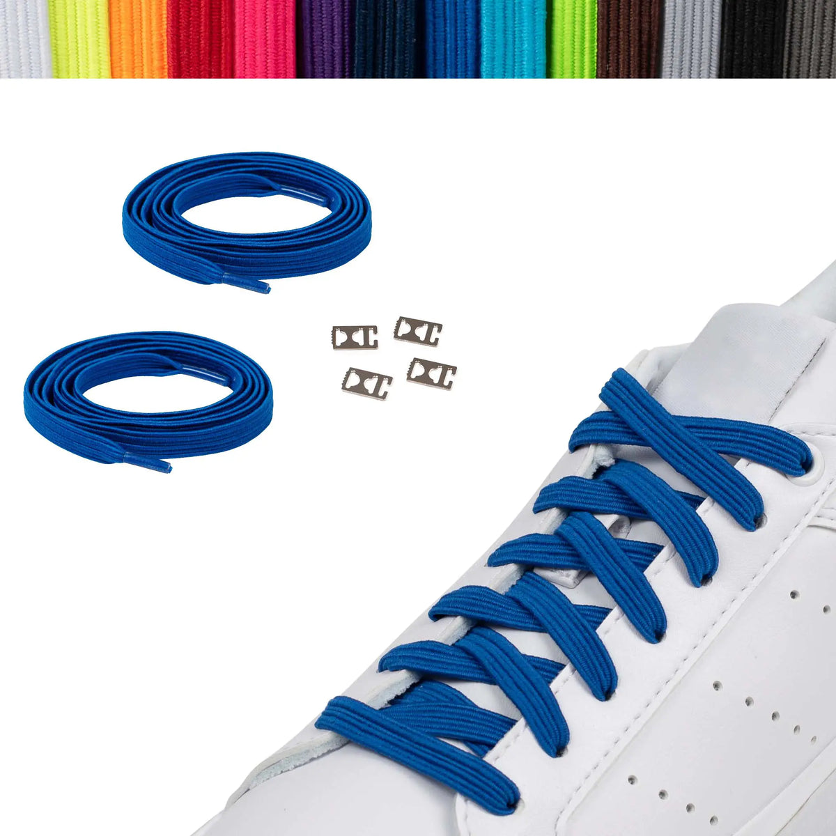 Elastische Schnürsenkel Casual Royalblau